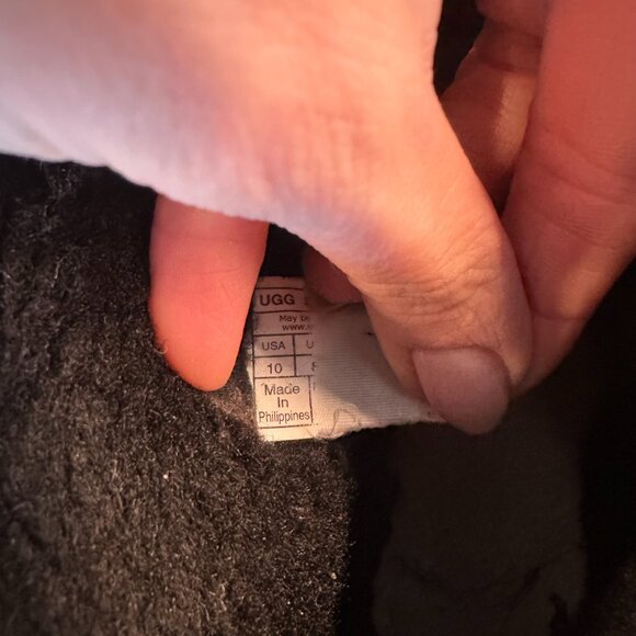 UGG Womens Classic Mini Platform Boots Black Size 10 - Picture 7 of 11